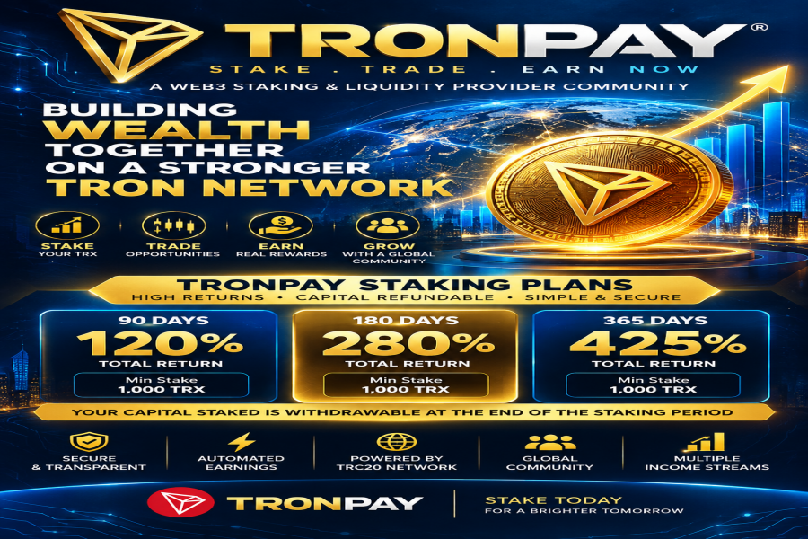TRONPAY , A SIMPLER WAY TO PARTICIPATE IN CRYPTO ECOSYSTEM